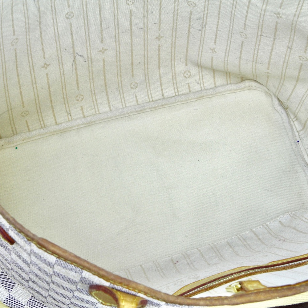 Auth Louis Vuitton Neverfull MM DA Damier Azur LV - Picture 3 of 8